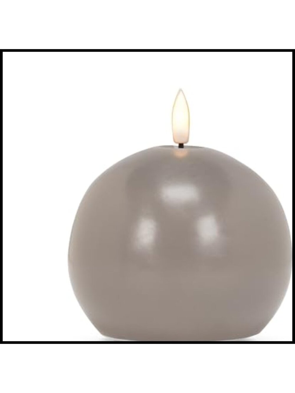 Wax LED Flameless Ball Candle Pulsating 3D Flame Timer Indoor Decor